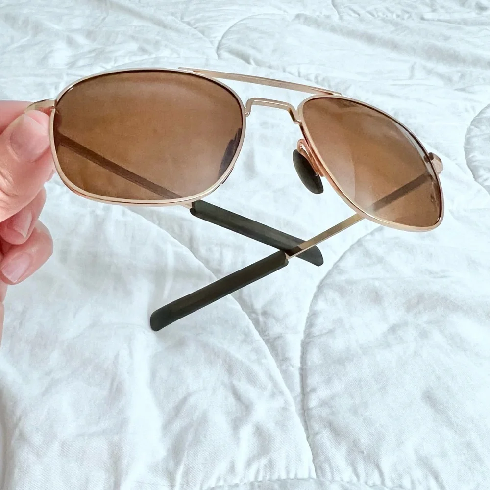 Rectangle Aviator frame sunglasses